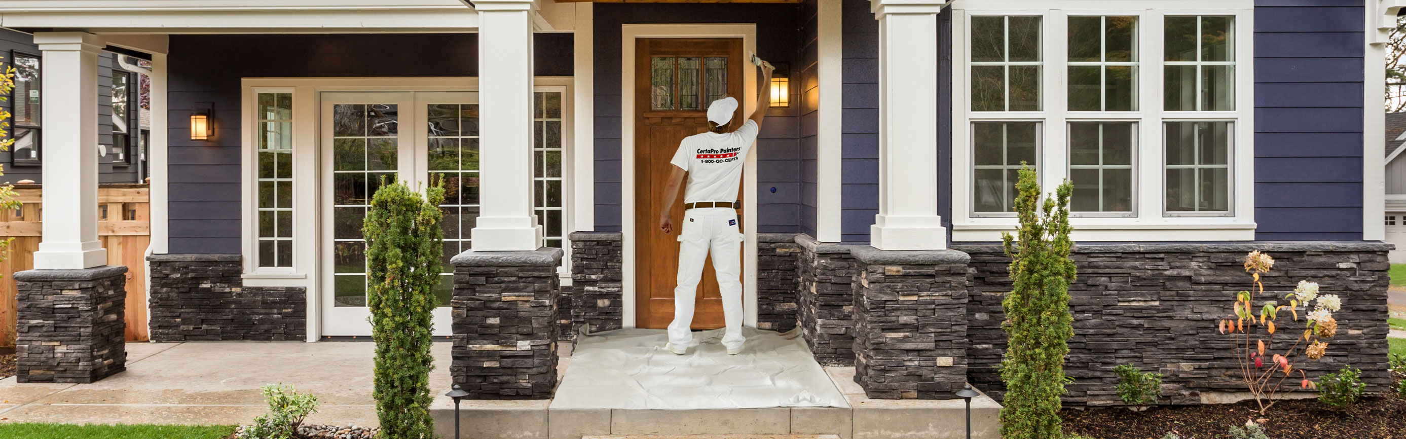 CertaPro Painters exterior painting team at work