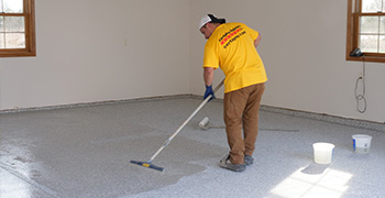 Professional crew refreshing a commercial interior space